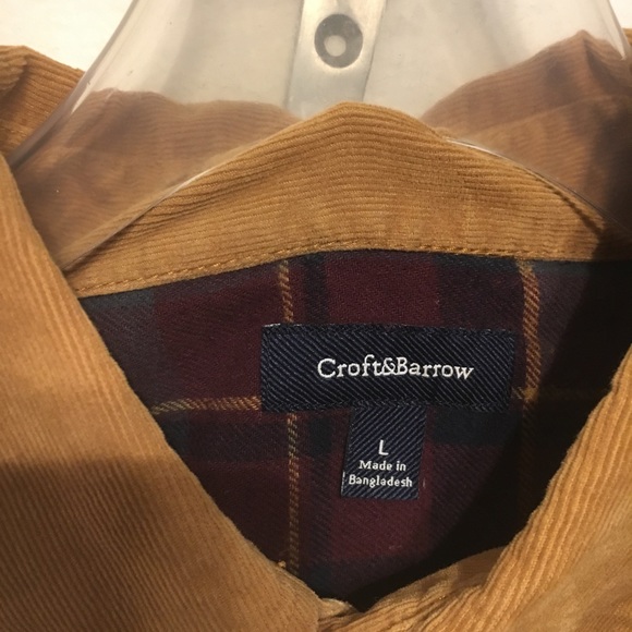 Croft & Barrow light weight corduroy dress shirt - Picture 2 of 3